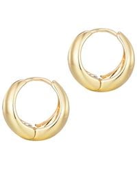 Adornia - 14K Plated Purse Hoop Earrings - Lyst