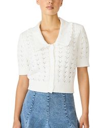 Steve Madden - Cardigan With Pilgrim Collar - Lyst