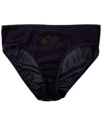 Hanro - Floral Embroidered Hi-Cut Brief - Lyst