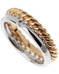 Pomellato - 18K Two-Tone 0.18 Ct. Tw. Diamond Ring (Authentic Pre-Owned) - Lyst