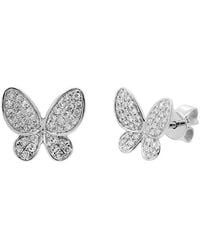 Sabrina Designs - 14k 0.20 Ct. Tw. Diamond Butterfly Earrings - Lyst