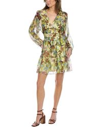 Tanya Taylor - Vivaria Linen & Silk-blend Mini Dress - Lyst
