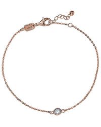 Suzy Levian - 14k Rose Gold 0.25 Ct. Tw. Diamond Station Bracelet - Lyst