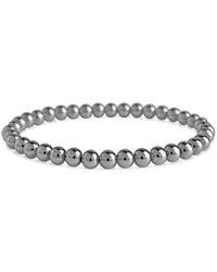 Sterling Forever - Beaded Stretch Bracelet - Lyst