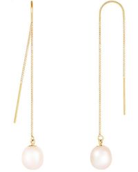 Splendid - 14k 7.5-8mm Pearl Earrings - Lyst