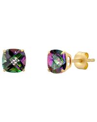 MaxColor - 14k 2.00 Ct. Tw. Mystic Topaz Studs - Lyst