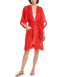 Lisa Marie Fernandez - Hooded Linen-Blend Dressing Gown - Lyst