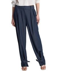 Kenneth Cole - High Rise Fly Front Belted Cuff Tab Pant - Lyst