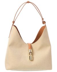 Furla - Goccia Medium Leather-Trim Hobo Bag - Lyst