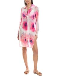 Carmen Marc Valvo - Convertible Shirt Cover-Up - Lyst