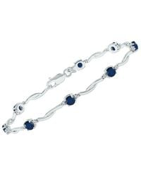 Gemstones - 1.52 Ct. Tw. Diamond & Sapphire Bracelet - Lyst