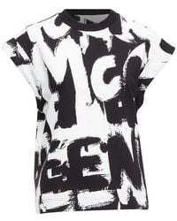 McQueen - 2021 Graffiti Boxy Top, Size It (Authentic Pre-Loved) - Lyst