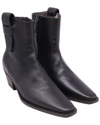 Brunello Cucinelli - Leather Monili Western Bootie (authentic Pre-loved) - Lyst