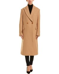 Stella McCartney Double-breasted Wool Coat - Brown