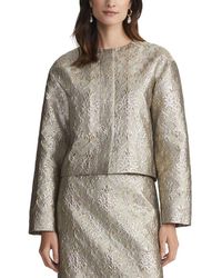 Lafayette 148 New York - Collarless Drop Shoulder Jacket - Lyst