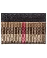 Burberry - Check Card Case - Lyst
