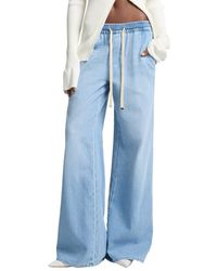 7 For All Mankind - Pull-On Hana Wide Leg Jean - Lyst