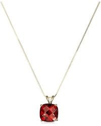 MaxColor - 14k 2.10 Ct. Tw. Garnet Pendant Necklace - Lyst