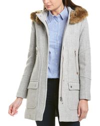 J.Crew Wool-blend Parka - Gray