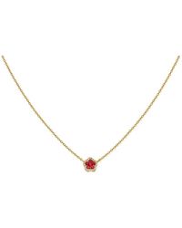 Sabrina Designs - 14k 0.28 Ct. Tw. Diamond & Pink Sapphire Necklace - Lyst
