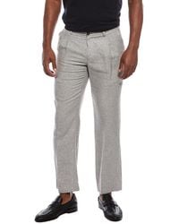 Isaia - Wool & Linen-Blend Trouser - Lyst