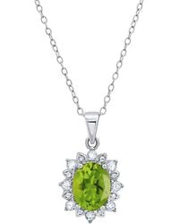 MaxColor - 1.60 Ct. Tw. Peridot Pendant Necklace - Lyst