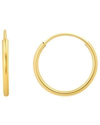 MaxColor - 14K Hoop Earrings - Lyst