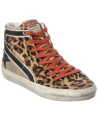 Golden Goose - Slide Haircalf & Suede Sneaker - Lyst