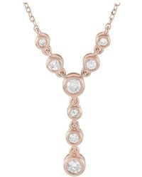 Diamond Select Cuts - 14K Rose 0.25 Ct. Tw. Diamond Necklace - Lyst