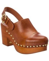 Chloé - Jeannette Leather Wedge Mule - Lyst