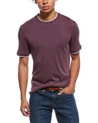 Brunello Cucinelli - Silk-Blend T-Shirt - Lyst