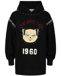 Valentino - Le Chat De La Maison Patch Hoodie - Lyst
