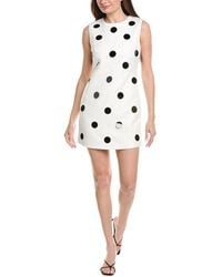 MILLY - Ivette Polka Dot Paillette Sleeveless Mini Dress - Lyst