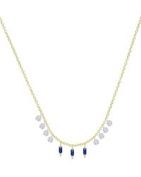 Meira T - 14K 0.58 Ct. Tw. Diamond & Sapphire Necklace - Lyst