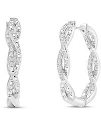 Jaclyn Smith - Platinum Plated 0.50 Ct. Tw. Lab-Grown Moissanite Earrings - Lyst