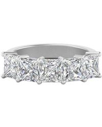 Lab Grown Diamonds - 14K 3.00 Ct. Tw. Lab-Grown Diamond Half-Eternity Ring - Lyst