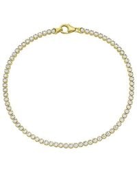 Italian Gold - 14K Diamond Cut Tennis Bead Bracelet - Lyst