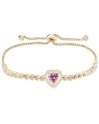 Gabi Rielle - Color Forward 14k Vermeil Crystal Halo Pull-cord Bracelet - Lyst