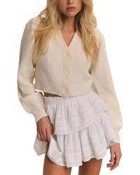 LoveShackFancy - Avignon Wool & Cashmere-Blend Crop Cardigan - Lyst