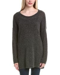 Autumn Cashmere - Oversize Rugby Cashmere & Silk-Blend Tunic Sweater - Lyst
