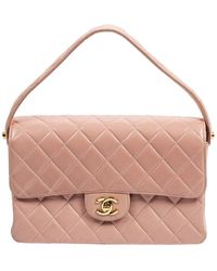 Chanel - Limited Edition Blush Quilted Lambskin Leather Double Sided Single Flap Bag (Authentic Pre-Owned) - Lyst