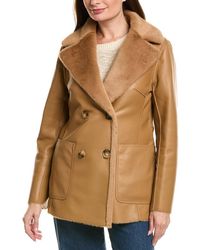 Lamarque - Faux Shearling Reversible Coat - Lyst
