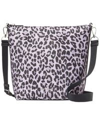 Kate Spade - Chelsea Spotted Leopard Large Nylon Duffel Crossbody - Lyst