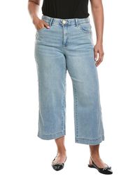 Wit & Wisdom - Light Artisanal Skyrise Crop Double Side Seam Wide Leg Jean - Lyst