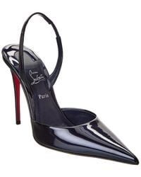 Christian Louboutin - Kate Max O Sling 100 Leather Slingback Pump - Lyst