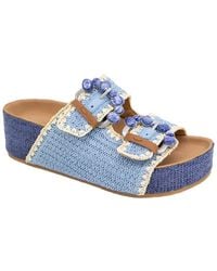 Gentle Souls - By Kenneth Cole Kendall Raffia Sandal - Lyst