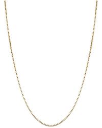 Italian Gold - 14K Venetian Box Chain Necklace - Lyst