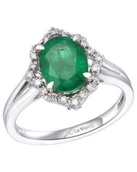 Le Vian - Le Vian 14K 1.76 Ct. Tw. Diamond & New Emerald Ring - Lyst