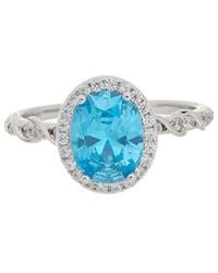 Juvell - 18K Plated Topaz Cz Ring - Lyst