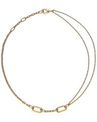 PANDORA - Me 14K Plated Link Chain Necklace - Lyst